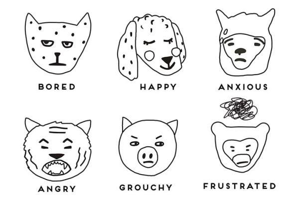 Coloring Page | Free Download from Happy Puppy, Angry Tiger