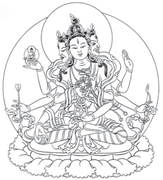 Ushnisha Vijaya Figure 8 in Images of Enlightenment Tibetan Art in Practice