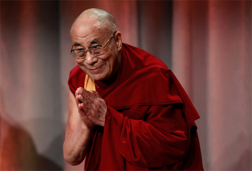 The Dalai Lama in Boston, photo credit: Steven Senne / AP