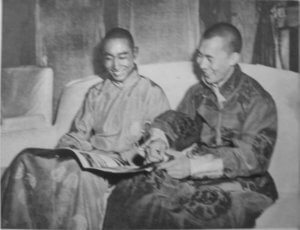 Tibetan Buddhism, Panchen Lama and Dalai Lama China circa 1955
