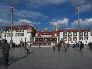 Jokhang Temple Lhasa, Tibetan Buddhism most sacred place, Tibetan pilgrims, Gelugpa