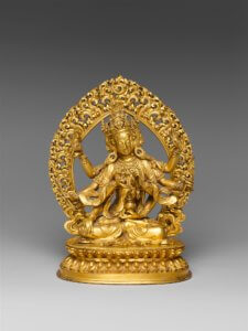 Tibetan Buddhist Deity, Ushnishavijaya, 