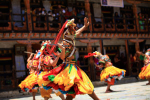 Tibetan Monks, traditional dress, traditional dance, mask festival