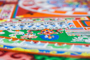 Tibetan sand mandala, Tibetan Buddhism, ancient art ritual ritual geometric patterns