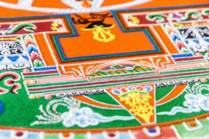 Tibetan sand mandala, Tibetan Buddhism, ancient art ritual ritual geometric patterns