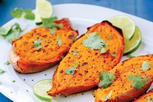 Coconut-Lime Baked Sweet Potatoes | A Recipe from Everyday Ayurveda Cooking for a Calm, Clear Mind