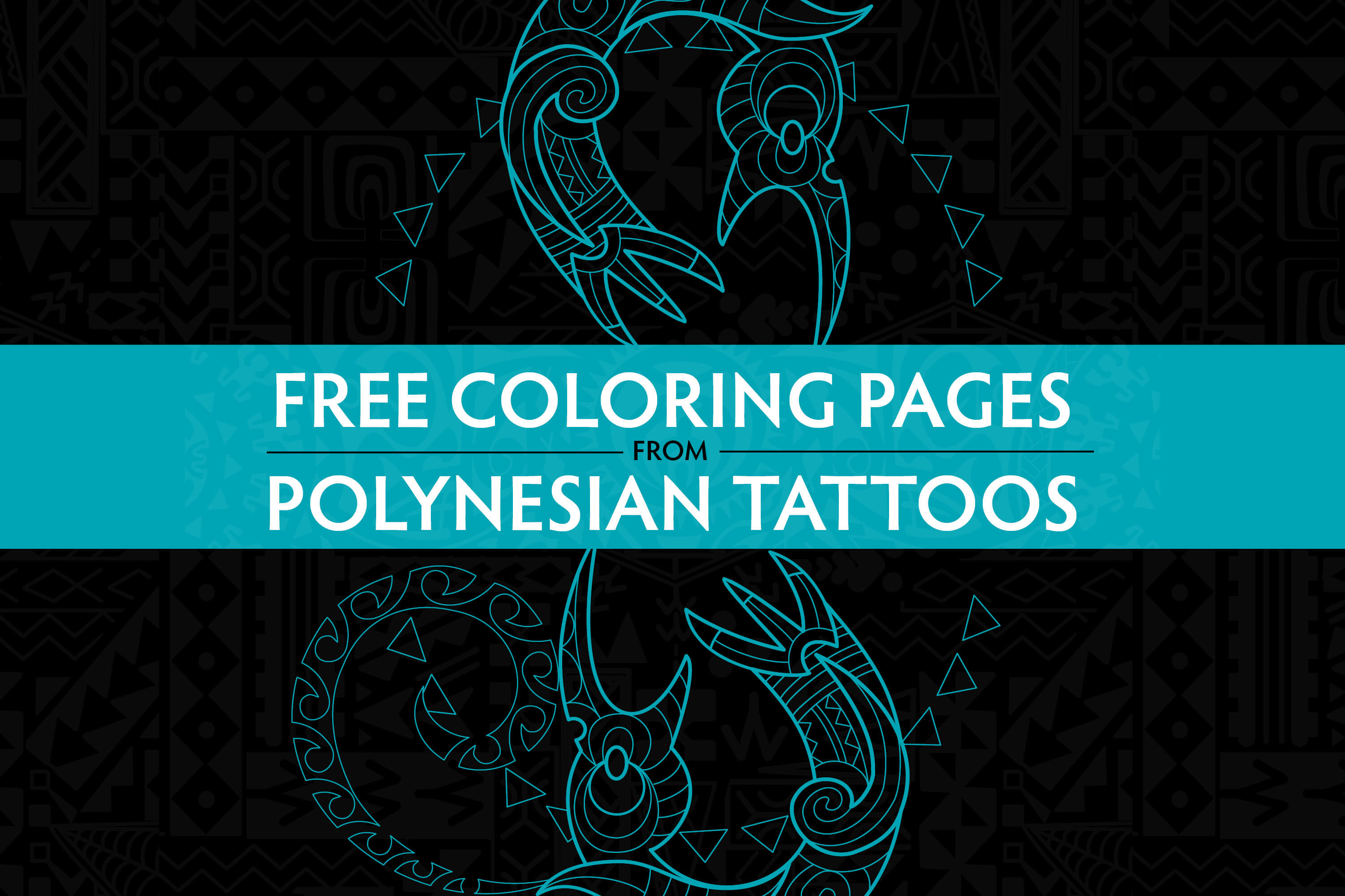 Free Download | Coloring Pages from Polynesian Tattoos
