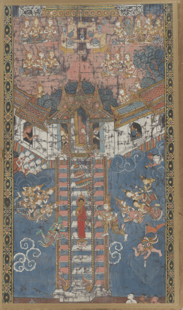 Buddha Descending from Trayastrimsa Heaven at Sankissa