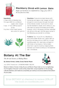Botany At the Bar Blackberry Shrub Postcard 4x6
