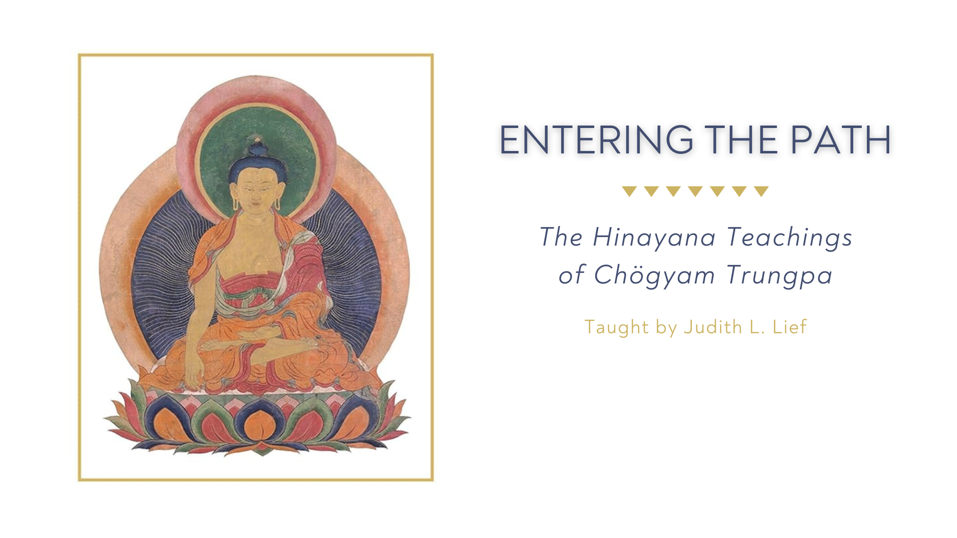 Entering the Path - Header Image and Text