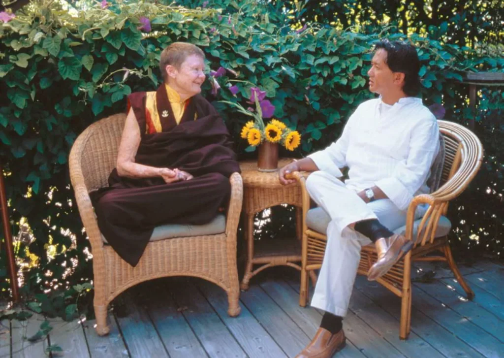 With Dzigar Kongtrul Rinpoche (early ’90s)